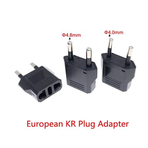 Eu European Kr Plug Adapter Japan China Us To Eu Travel Power Adapter