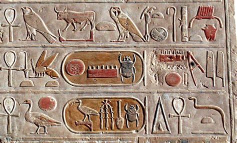 Geograf A Historia Y Arte La Escritura Jerogl Fica En El Antiguo Egipto