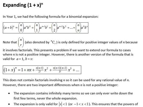 Edexcel New Linear Maths A Level Year 2 Topic 4 Binomial Expansion