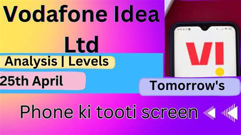 Vodafone Idea Share 25 April Tomorrows Prediction Targets Idea