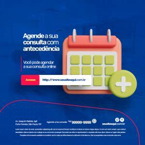 Social Media Agende a Sua Consulta PSD Editável download Designi