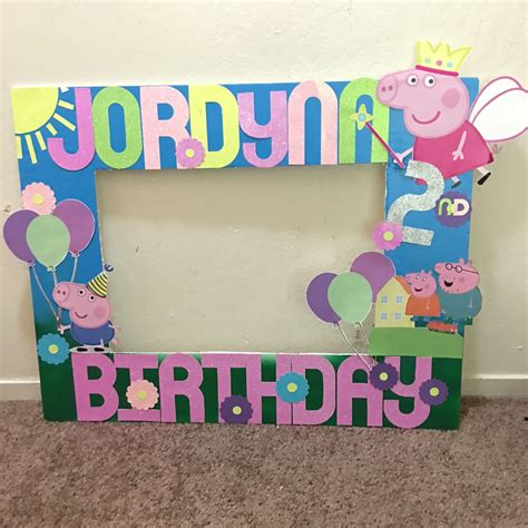 Peppa Pig Photo Booth Diy