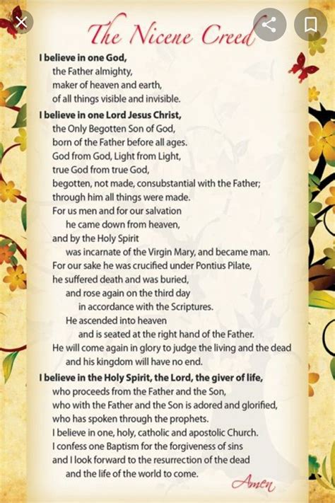 Pin By Monica Walker On For My Soul In 2024 Nicene Creed Catholic Faith Prayer The Creed