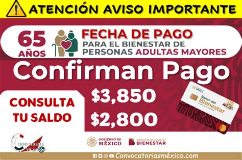 3 850 00 Y 2 800 00 Confirman Pagos De Las Pensiones Para El