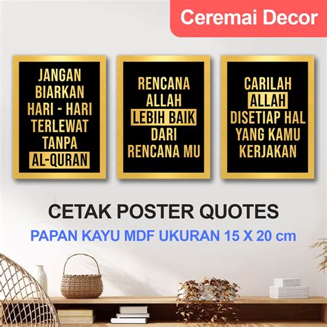 Jual Cm Decor Quotes Aesthetic Motivasi Kata Mutiara Wall Decor Hiasan Dinding Pajangan Rumah