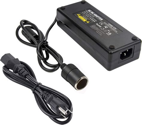 Coolm Ac Adapter 12v 10a Dc Power Supply Adapter Ac 100 240v 5060hz To Dc 12v Car Cigarette