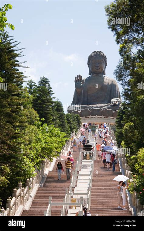 The Tian Tan Buddha Statue At Po Lin Monastery Lantau Island Hong Kong