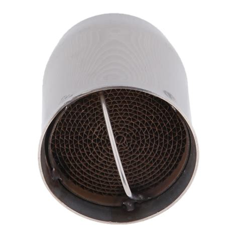 Универсальный Серебряный глушитель выхлопной трубы мотоцикла из ...