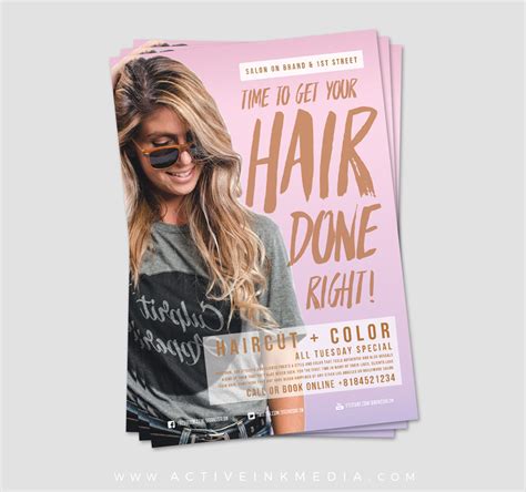 Hair Stylist Flyer Templates | PDF Template