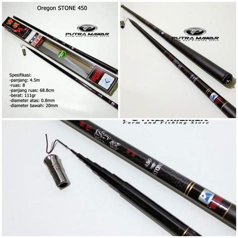 Jual Joran Pancing Tegek Carbon Oregon Stone Panjang 270 300 360 450