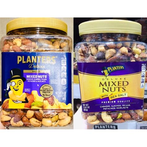 Planters Deluxe Mixed Nuts With Sea Salt Salted G Shopee