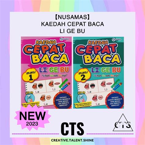 NusamasKaedah Cepat Baca Li Ge Bu Buku Bacaan Suku Kata Shopee