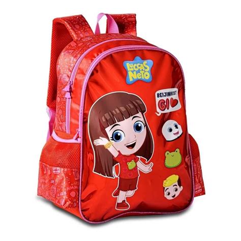 Mochila Costas Infantil Escolar Gi Luccas Neto Clio Shopee Brasil