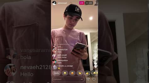 Asher Angel singing on live stream April-1-18 part1 - YouTube