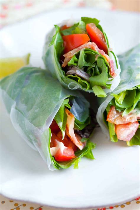 BLT Rice Paper Rolls