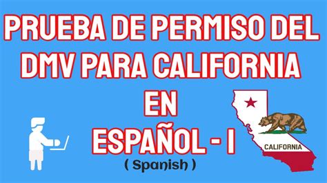 California Dmv Permit Test In Spanish Prueba De Permiso Para