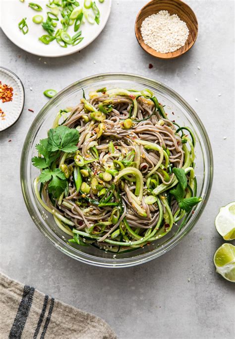 Sesame Ginger Cucumber Soba Noodle Salad The Simple Veganista