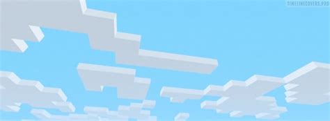 Minecraft Sky Clouds Facebook Cover Photo