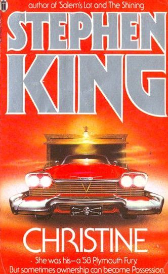 Christine, 1983, Stephen King, book cover art | Stephen king books, Stephen king, King book