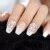 D Bling Glitter Pink Nude French Ballerina Coffin False Fake Nails