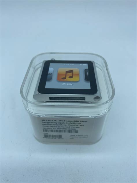 New Apple IPod Nano 6th Gen 8GB Silver MC525LL A EBay