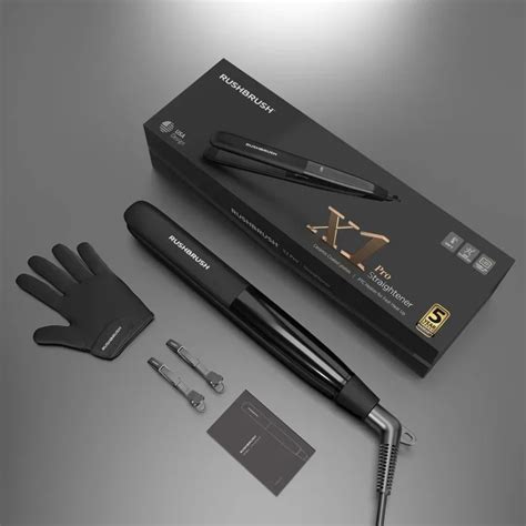 Rush Brush X1 Pro Hair Straightener Led Black Technology Valley