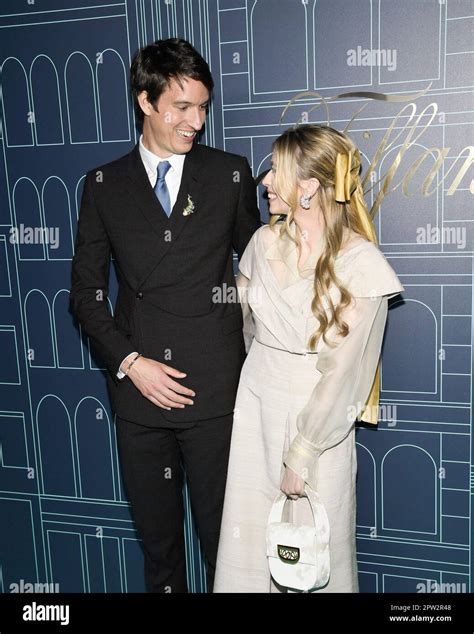 Alexandre Arnault, left, and wife Géraldine Guyot attend the Tiffany ...