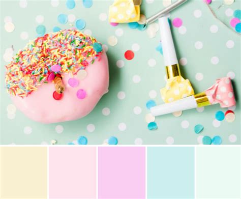 Doughnut With Sprinkles Pastel Color Palettes