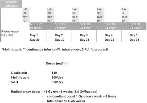 Concomitant Chemoradiotherapy Fluorouracil L Folinic Acid Download Scientific Diagram