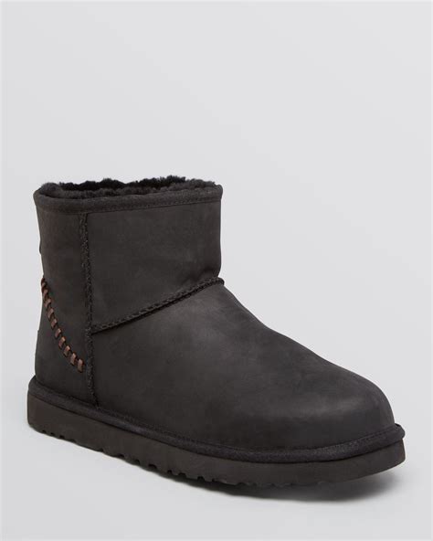 Ugg Ugg® Australia Classic Mini Deco Leather Boots In Black For Men Lyst