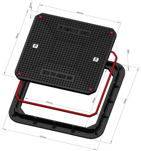 High Quality Smc Waterproof Composite Lock Manhole Cover And Frame