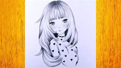 Dibujo De Chica Anime A Lápiz Cómo Dibujar Una Chica Hermosa Paso A