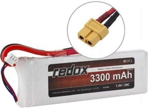 Pakiet Akumulator Redox LiPo 7 4V 3300 30c XT60 Ceny I Opinie Ceneo Pl