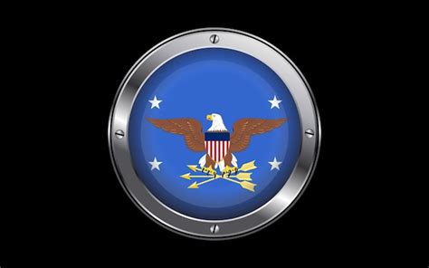 Premium Vector Flag Of The Secretary Of Defense Usa 3d Badge Vector Image