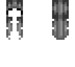 Long wavy hair shading template | Minecraft Skin