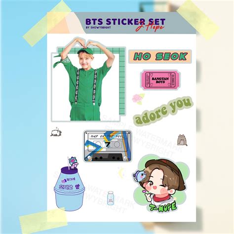 Jual Sticker Bts J Hope Sticker Sport Ver Highquality Print Shopee