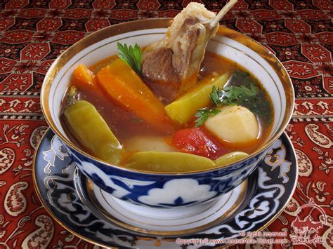 Shurpa. Rich Uzbek soup. Recipes of cooking shurpa