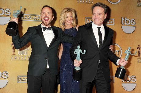 Aaron Paul Anna Gunn Bryan Cranston Editorial Stock Photo Stock Image