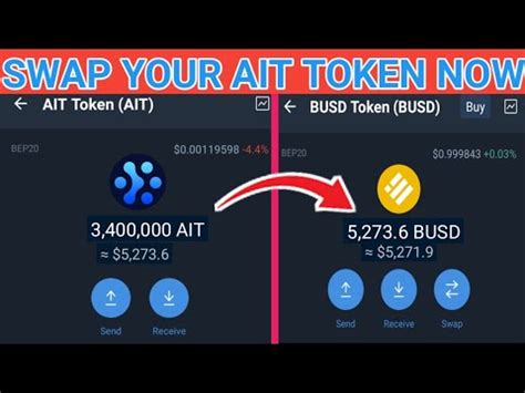 AIT FINALLY SWAPPABLE How To SWAP AIT TOKENS On Trust Wallet AIT