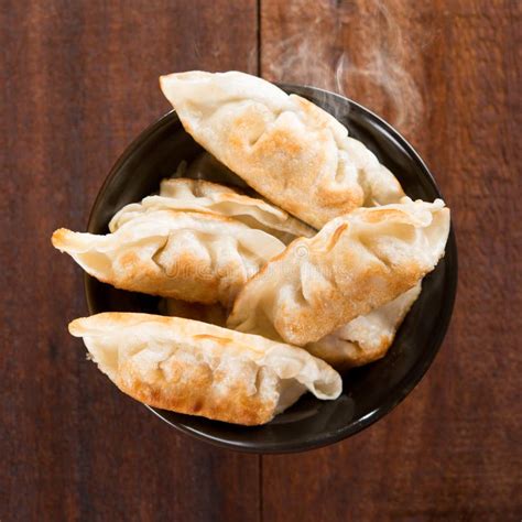 Popular Chinese Gourmet Pan Fried Dumplings Stock Photo Image Of