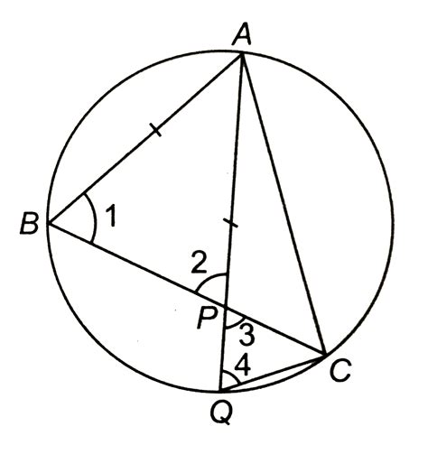 In Fig P Is Any Point On The Chord BC Of A Circle Such That AB AP