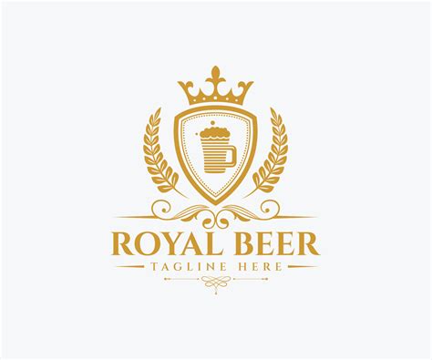 Royal Beer Logo Design Template Vector Art At Vecteezy