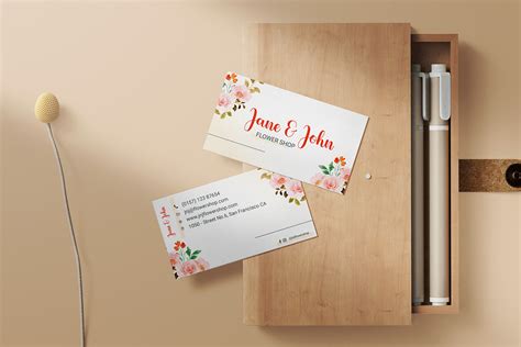 Business Cards for Flower Shop on Behance