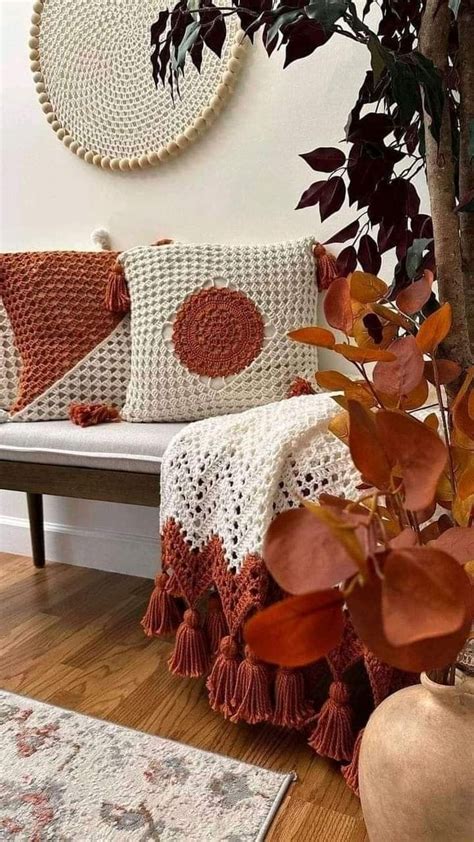 Pin By Clau Zovak On Almohadones Y Puff Crochet Cushion Cover