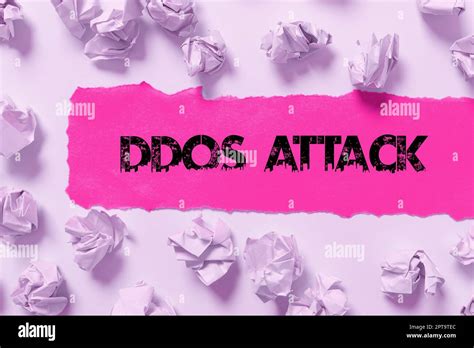 Attaque DDoS de texte d écriture manuscrite Word pour l accès perturbé