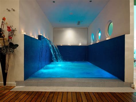 Indoor Swimming Pool with Blue Water