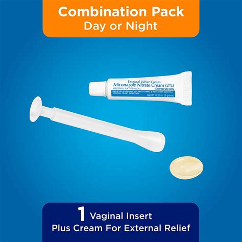 Amazon Basic Care Miconazole 1 1 Day Treatment Combo Pack For Vaginal