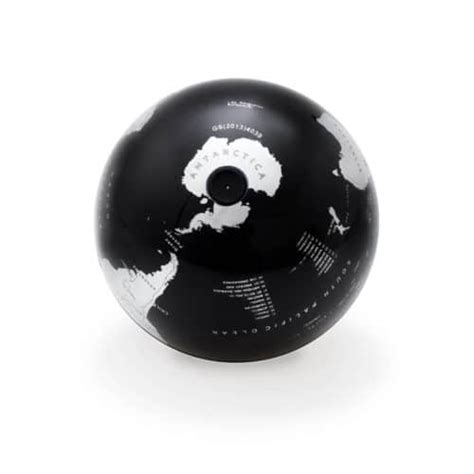 Globe Terrestre Rotatif Interactif Noir Mappemonde Tournante Originale