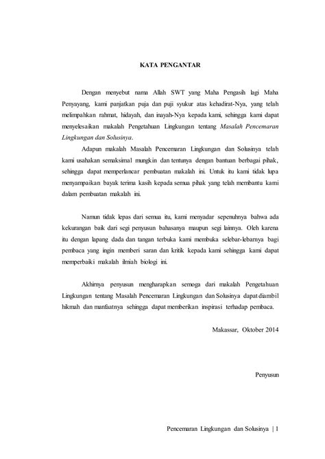 Makalah Pencemaran Lingkungan Dan Solusinya Pdf