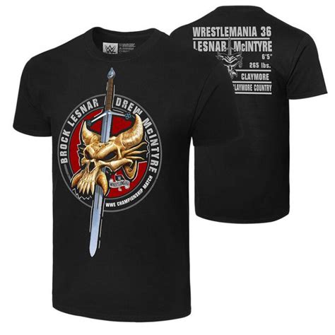 Wrestlemania 36 Match Shirts